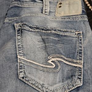 Mens Silver Zac Jeans  42W x 32L